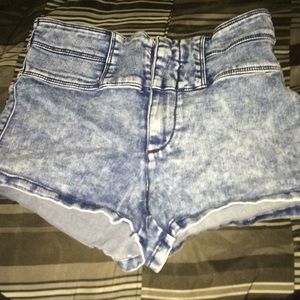 splash washed shorts